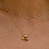 Collar personalizado con dije de piedra de nacimiento