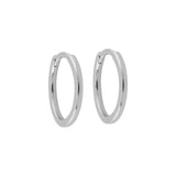 15mm Sleeper Hoops Sterling Silver
