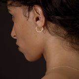 15mm Sleeper Hoops Sterling Silver