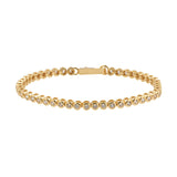 Pulsera de tenis con bisel vintage