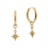 Creolen mit Stern-Charm