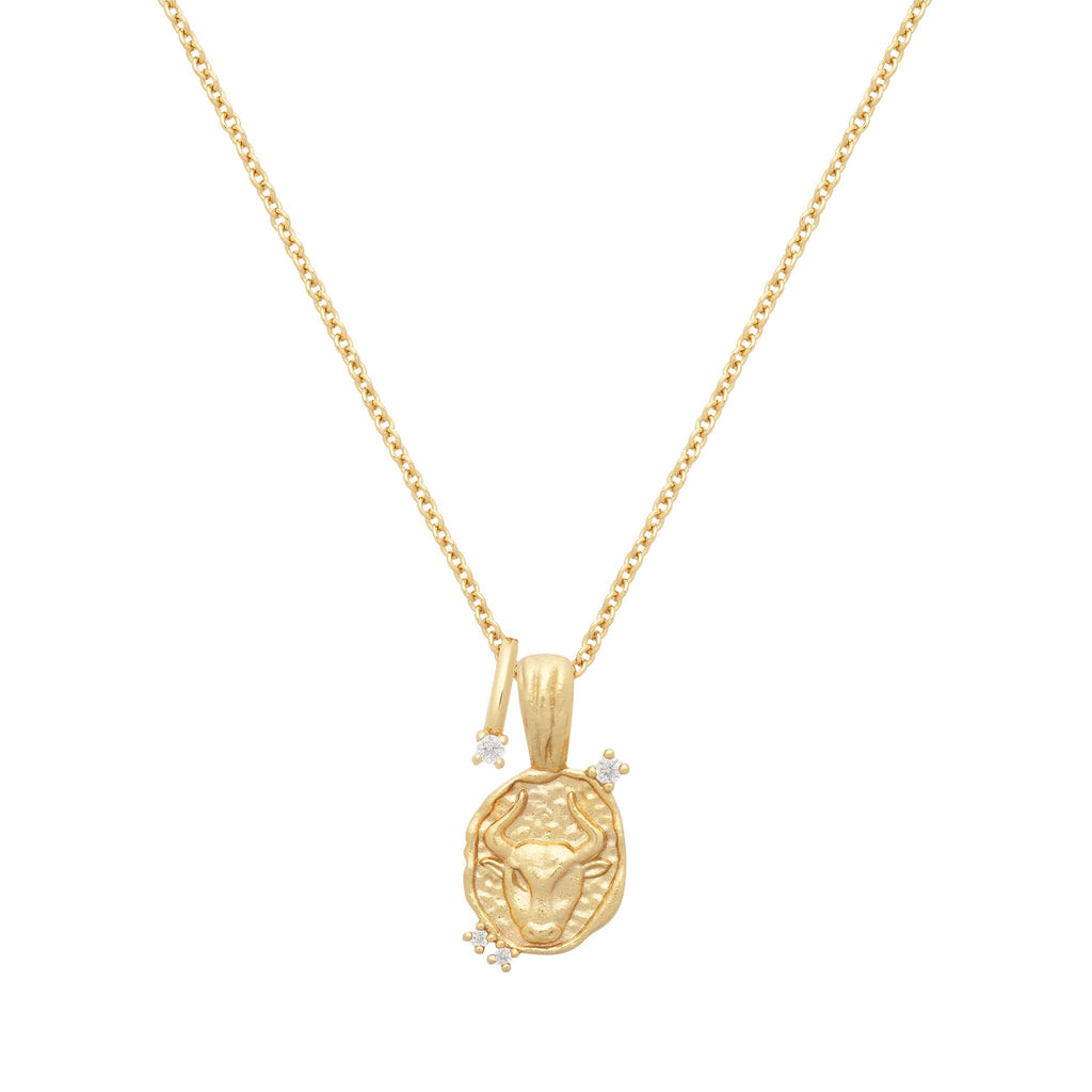 Taurus Star Sign Gold Necklace