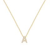 Collar con inicial pavé
