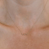 Serif Nameplate Necklace | 9K Solid Gold