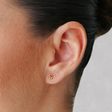 Pendientes con iniciales de burbuja