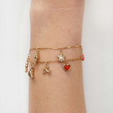 CHARM BAR Pulsera Fígaro Fina