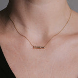 Cursive Nameplate Necklace | 9K Solid Gold