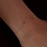 Permanent Jewellery Diamond Evil Eye Bead