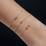 Permanent Jewellery Diamond Evil Eye Bead