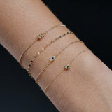 Permanent Jewellery Diamond Evil Eye Bead