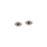 Pendientes de ojo malvado con pavé