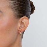 15mm Sleeper Hoops Sterling Silver