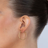 30mm Sleeper Hoops Sterling Silver