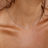 Petite Initial Necklace Sterling Silver