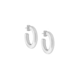 Mini Mother Hoops - Sterling Silver