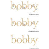 Serif Nameplate Necklace | 9K Solid Gold