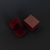 Anillo pequeño de moissanita ovalada | Oro macizo de 14 k