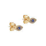 Pendientes de ojo malvado con pavé