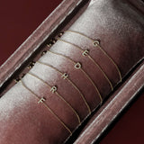 Pulsera de moissanita con inicial pavé | Oro macizo de 9 k