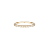 Pavé Moissanite Ring Band | 14k Solid Gold