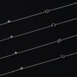 Petite Initial Necklace Sterling Silver