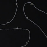 Petite Initial Necklace Sterling Silver