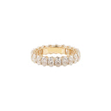Oval Crown Moissanite Ring | 14k Solid Gold