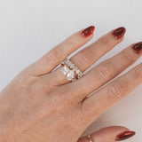 Princess Pear Cut Toi Et Moi Moissanite Ring | 14k Solid Gold