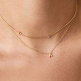 Collar con inicial pavé