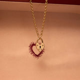 Heart Museum Lock Necklace
