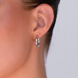 Mini Mother Hoops - Sterling Silver