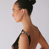 Mini Mother Hoops - Sterling Silver