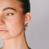 Mini Mother Hoops - Sterling Silver