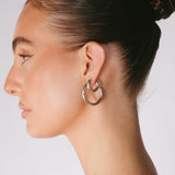 The Mother Hoops - Sterling Silver