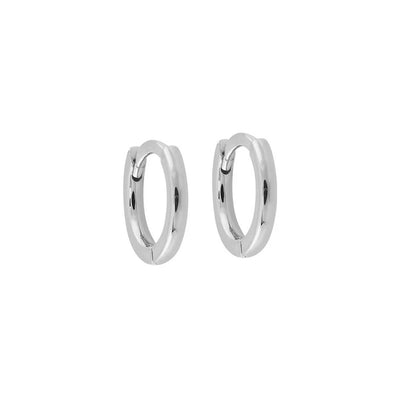 10mm Sleeper Hoops Sterling Silver
