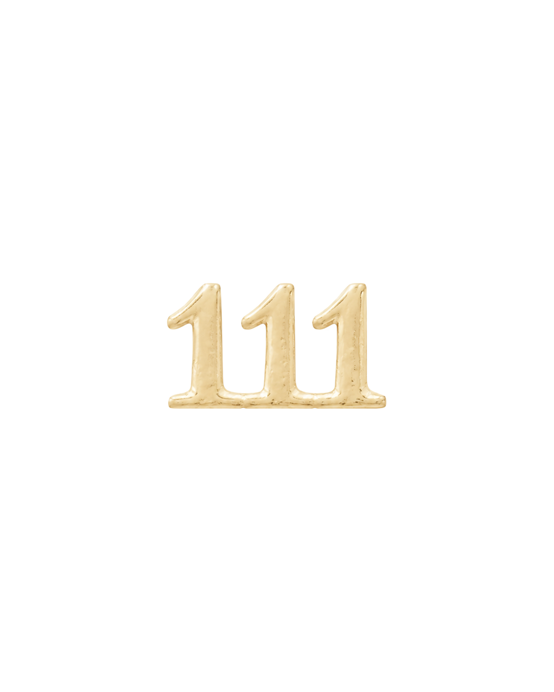Angel Number Bead 111 in 9k solid gold