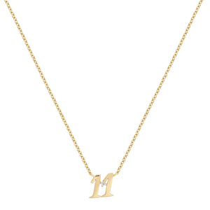 Petite 11 Numeral Necklace