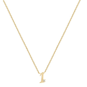 Petite 1 Numeral Necklace