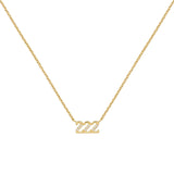 Gargantilla con el número angelical 777