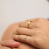 9k Solid Gold Lab-Grown Diamond Signet Ring