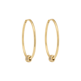 Initial Connect Bead Sleeper Hoops