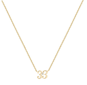 Petite 33 Numeral Necklace