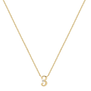 Petite 3 Numeral Necklace