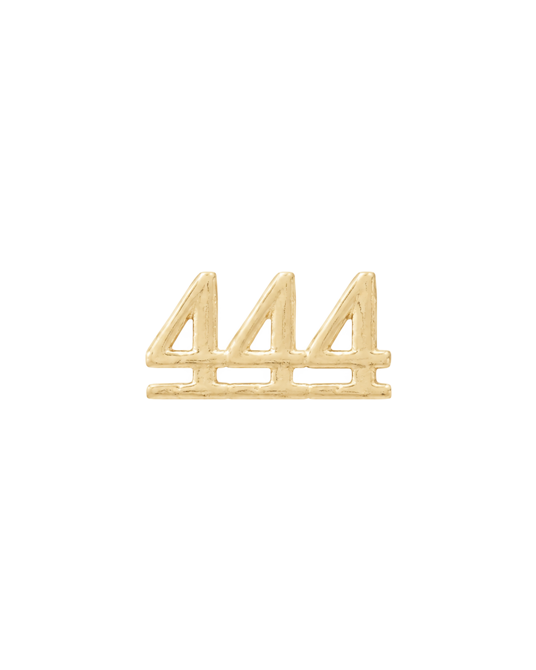 Angel Number Bead 444 in 9k solid gold