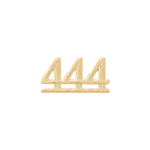 Angel Number Bead 444 in 9k solid gold