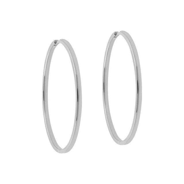 45mm Sleeper Hoops Sterling Silver