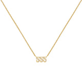 Gargantilla con el número angelical 777