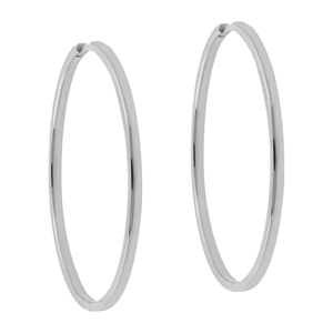 60mm Sleeper Hoops Sterling Silver