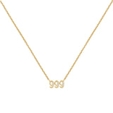 Gargantilla con el número angelical 777