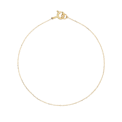 Fine Cable Chain Bracelet | 9k Solid Gold